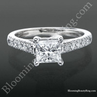 Bridge and Crossover U Prong Engagement Ring