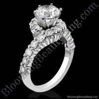 Perfectly Designed Twist and Endless Loop Diamond Setting with 6 Secure Prongs