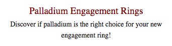 Learn about palladium engagement rings