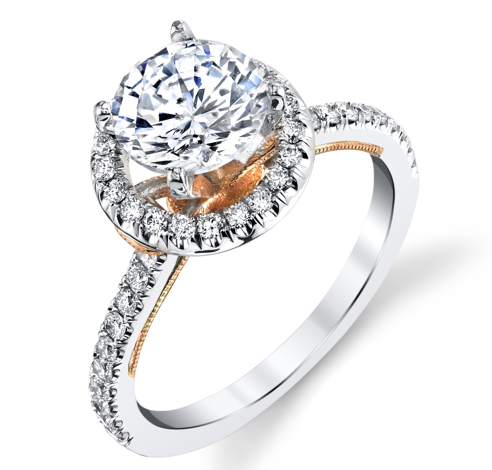 .45 ctw. Halo Engagement Ring BBR-675E