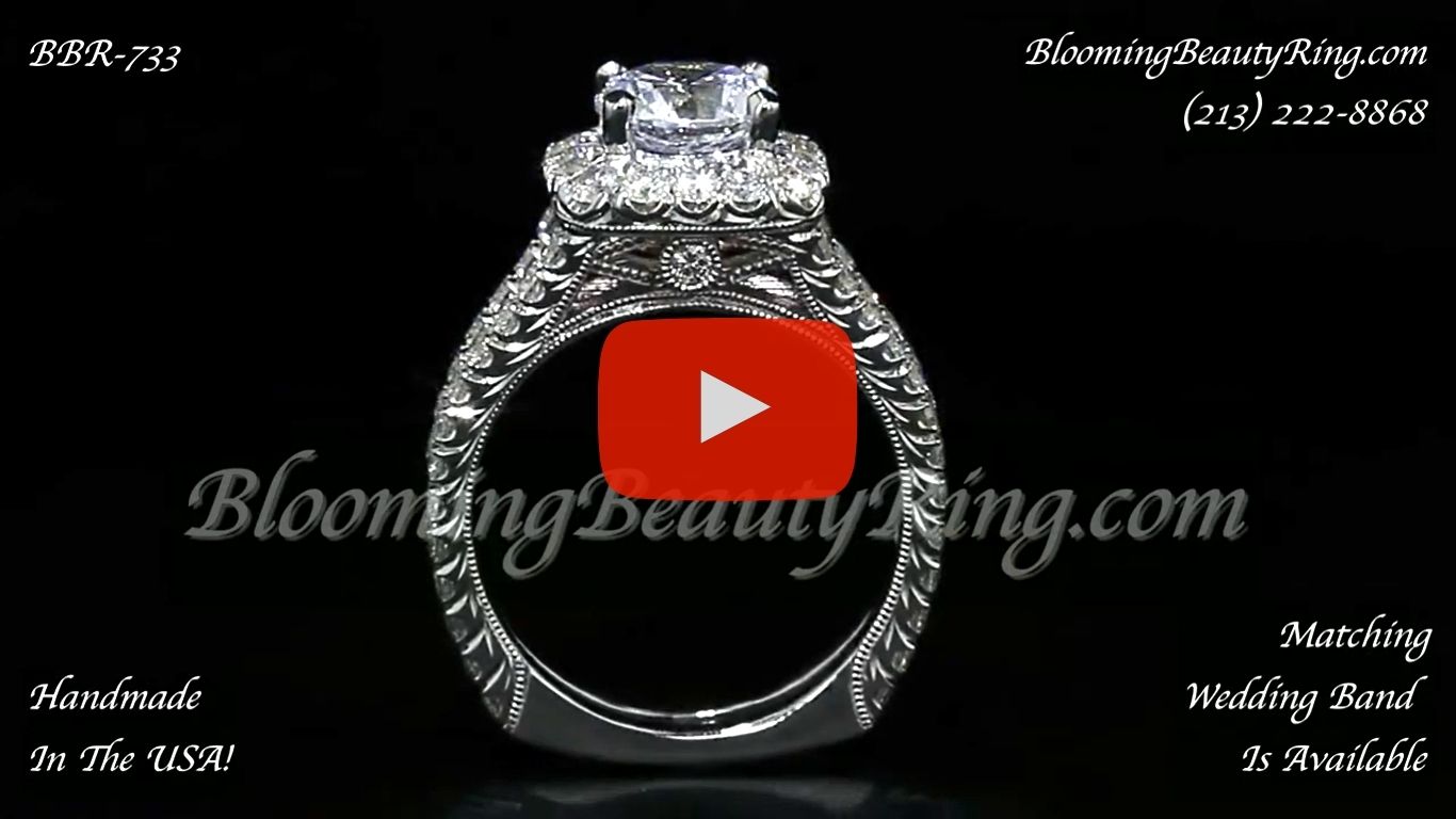 Breathtaking 1.60 ctw Diamond Engagement Ring Handmade In The USA To Perfection bbr733 standing up video