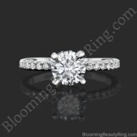 0.50 ctw Diamond Engagement Ring BBR-738E laying down