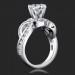 1.20 ctw. 4 Curved Channel Set Diamond Engagement Ring Setting