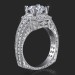 1.32 ctw. Ring of Art Diamond and Engraved Engagement Ring - bbr350