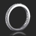 .94 ctw. Halo Bezel Millegrain Diamond Engagement Ring Set - Wedding Band by Itself