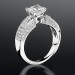 Pave Wide Diamond Band with Intricate Milgrain Edging and Design