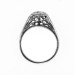 012bbr | Antique Filigree Ring | for a .42ct. to .52ct. round stone | Organic Natural Look