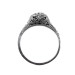 013bbr | Antique Filigree Ring | for a .42ct. to .52ct. round stone | Wheel-like Pattern