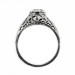 ov031bbr | Antique Filigree Ring | for a 1.15ct. to 1.25ct. oval stone | Three Loops