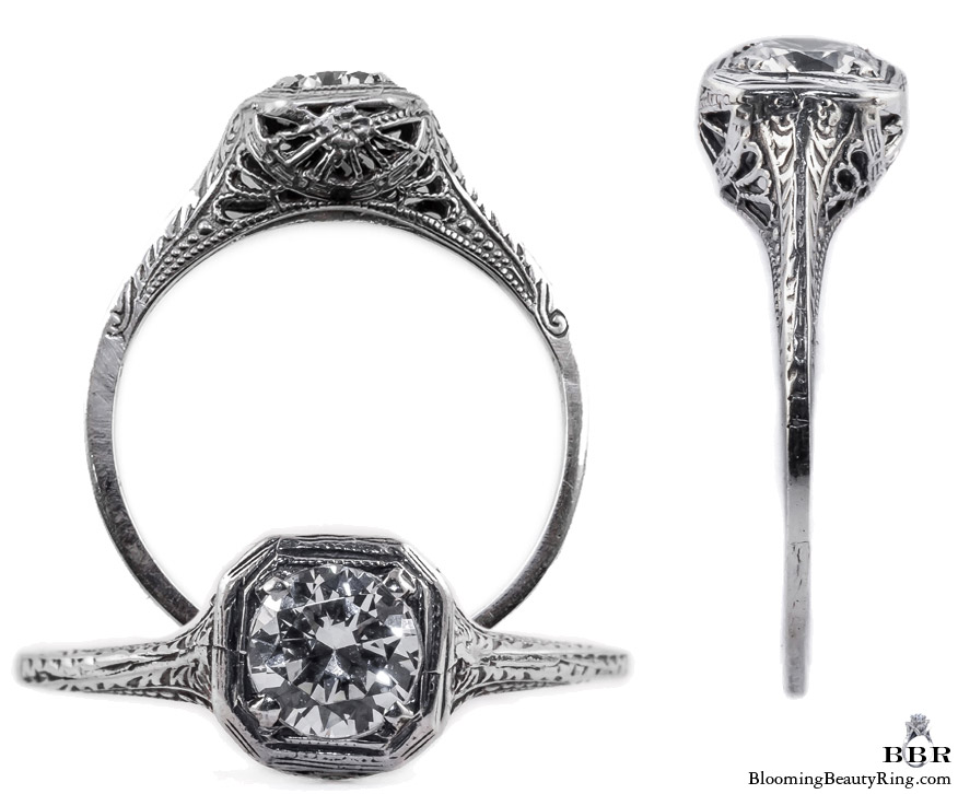 013bbr antique filigree engagement rings
