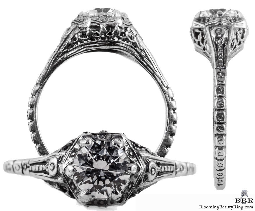 071bbr antique filigree engagement rings