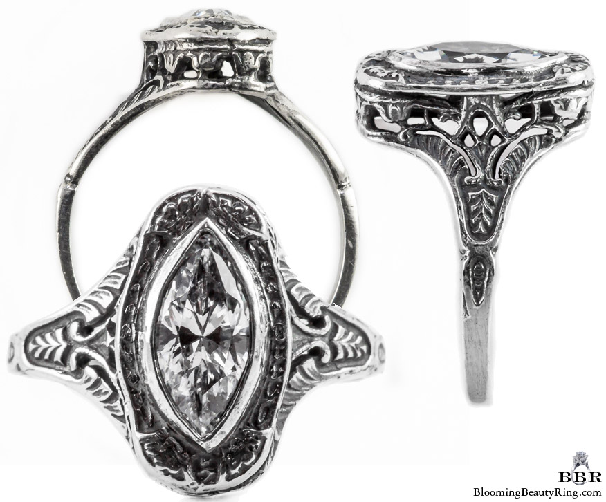 mq003bbr antique filigree engagement rings