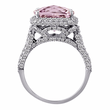 Kunzite Diamond Ring by Jacqueline