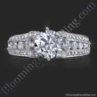 5 Sided 10 Column Engagement Ring