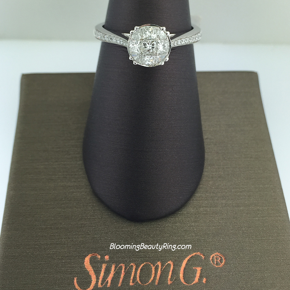 Simon G Princess and Rounded Trillion Cluster Ring - MR2022