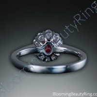 .60 ctw. Fine Oval Ruby and Diamond Ring - 3