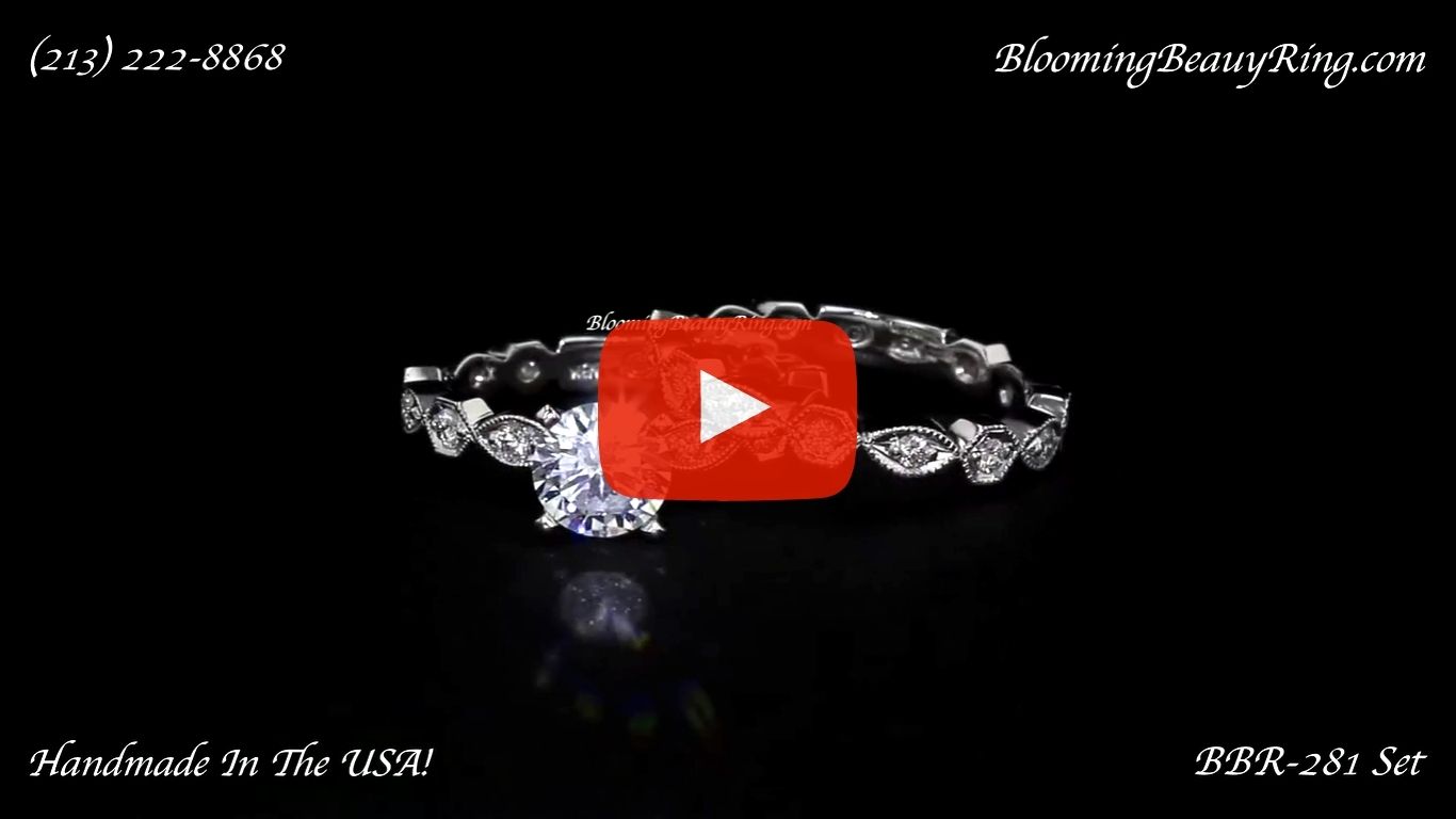 .65 ctw. Diamond Engagement Ring Set bbr281-set laying down video
