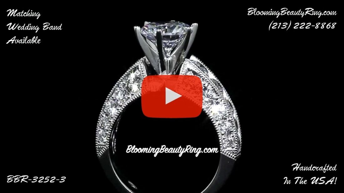 2.35ctw Once In A Lifetime Diamond Engagement Ring – bbr3252-3 standing up video