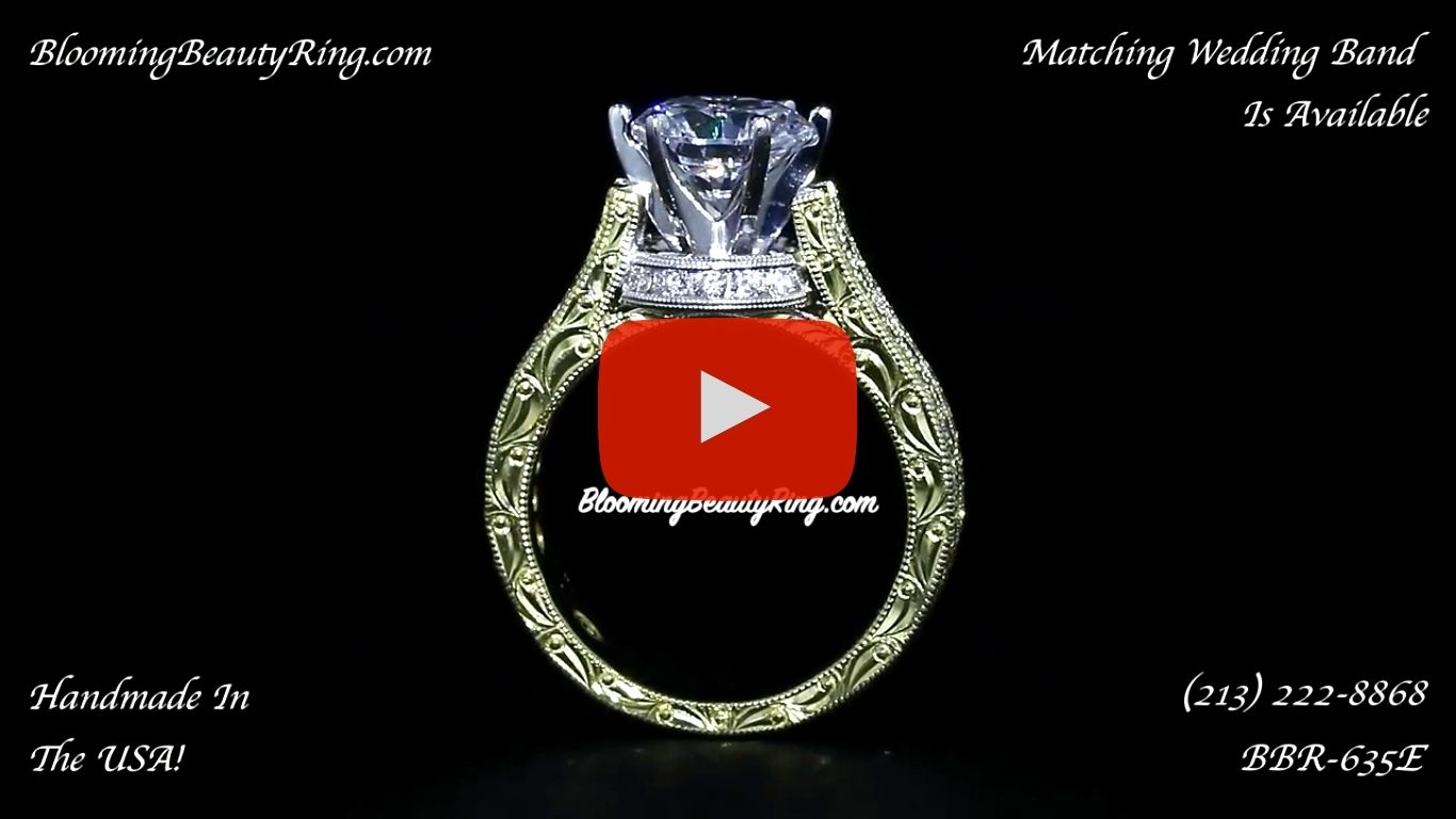 1.55 ctw. Diamond Engagement Ring bbr635E standing up video