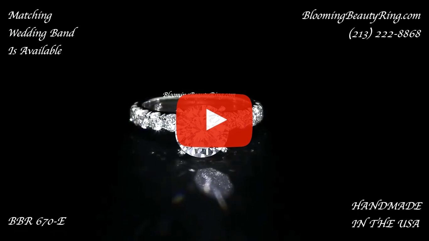 1.00 ctw. Diamond Engagement Ring BBR-670E-1 laying down video