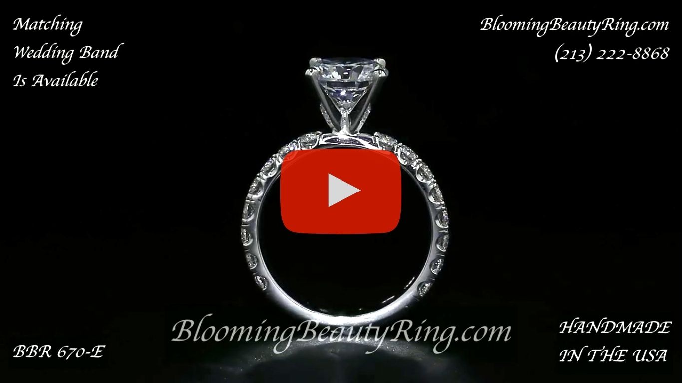 1.00 ctw. Diamond Engagement Ring BBR-670E-1 standing up video
