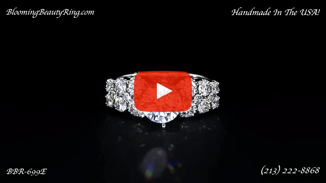 1.00 ctw. Diamond Engagement Ring BBR699E laying down video