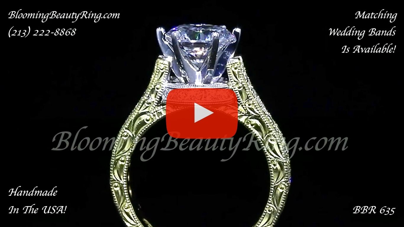 1.55 ctw. Diamond Engagement Ring bbr635E close standing up video