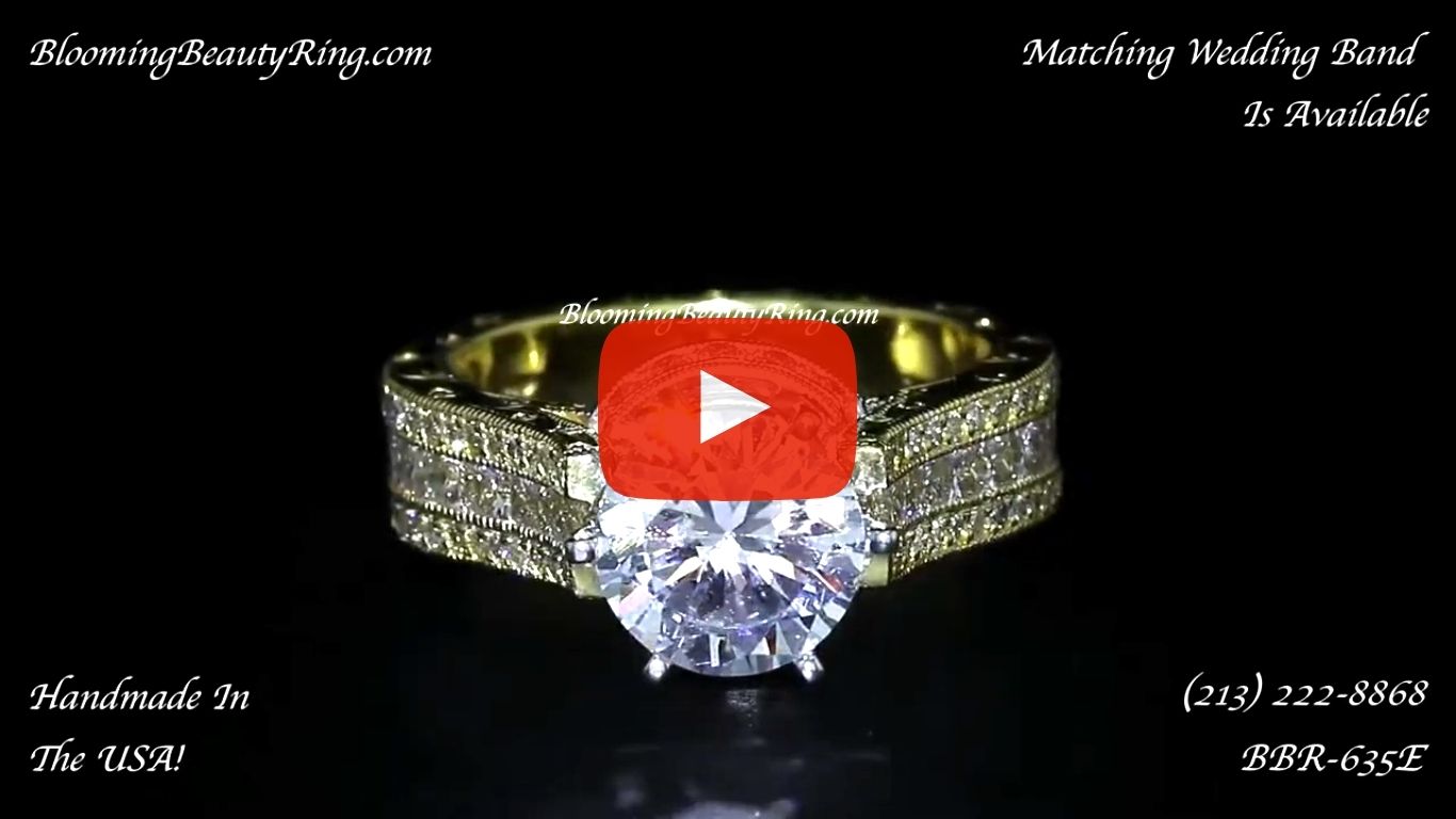 1.55 ctw. Diamond Engagement Ring bbr635E laying down video
