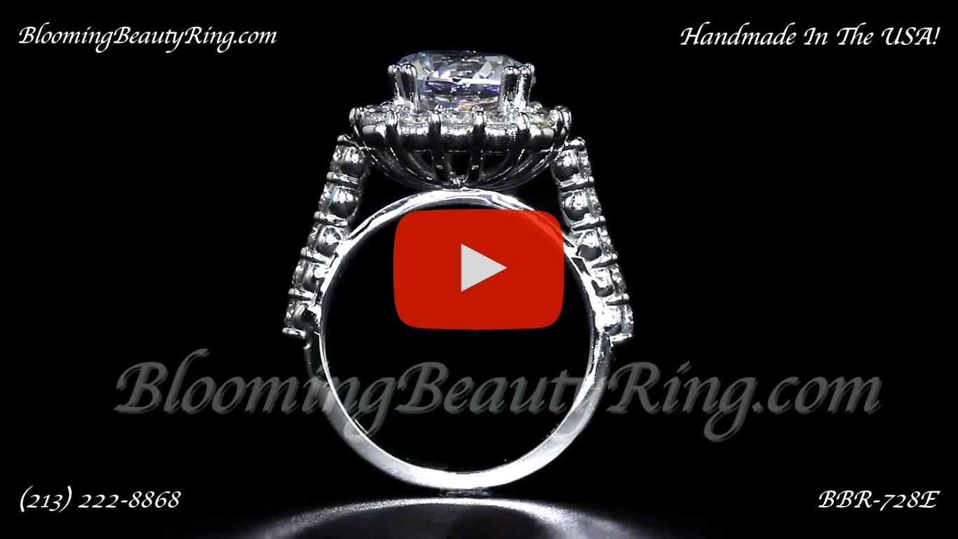 1.68 ctw. Diamond Engagement Ring BBR-728E standing up video