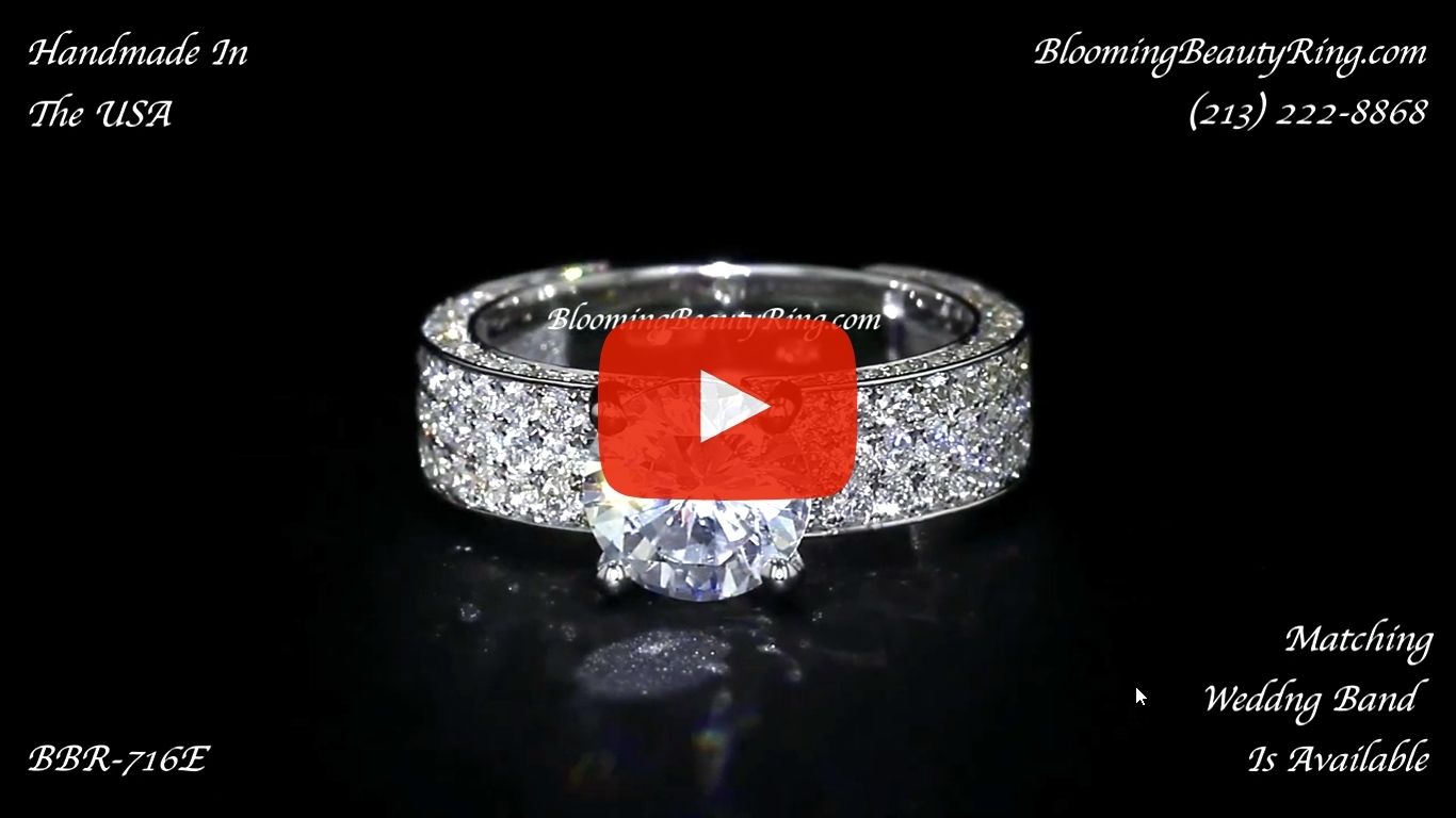 1.80ctw. Diamond Engagement Ring bbr716E laying down video
