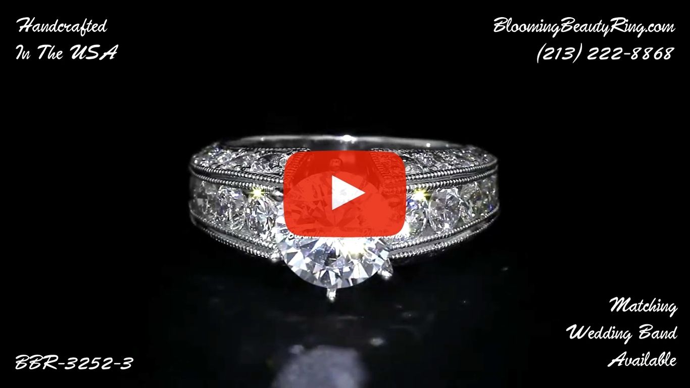 2.35ctw Once In A Lifetime Diamond Engagement Ring – bbr3252-3 laying down video