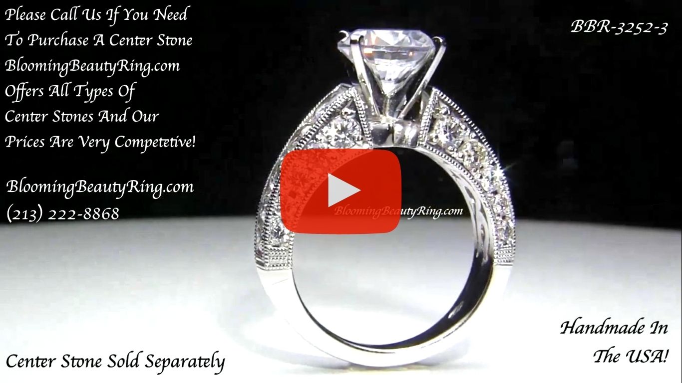 2.35ctw Once In A Lifetime Diamond Engagement Ring – bbr3252-3 standing up version 2