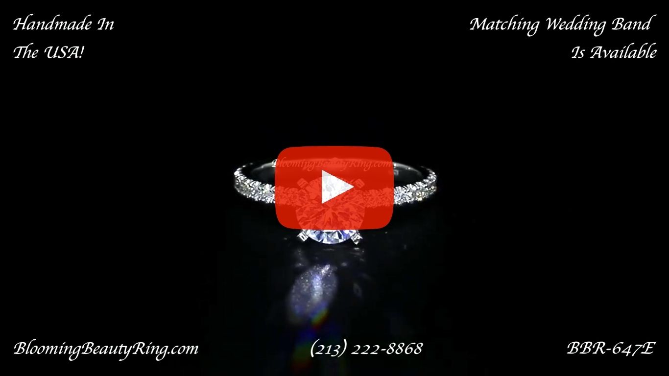 .35 ctw. Diamond Engagement Ring BBR-647E laying down video