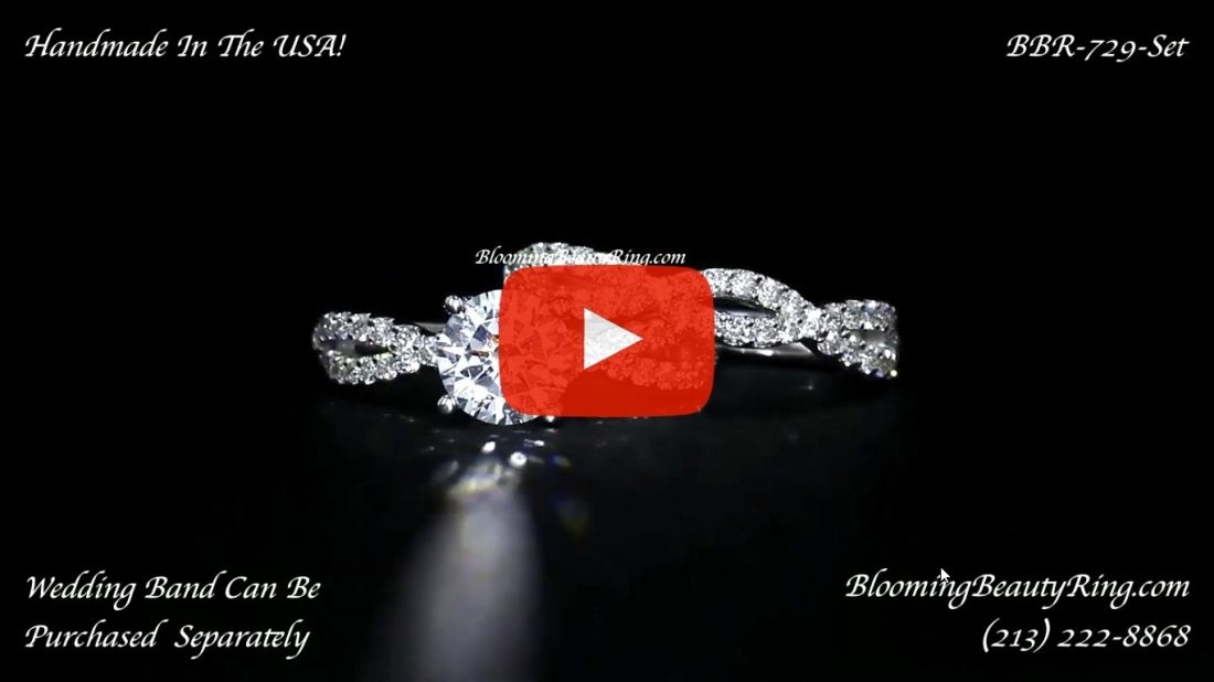 .70 ctw. Diamond Engagement Ring Set bbr729-set laying down video
