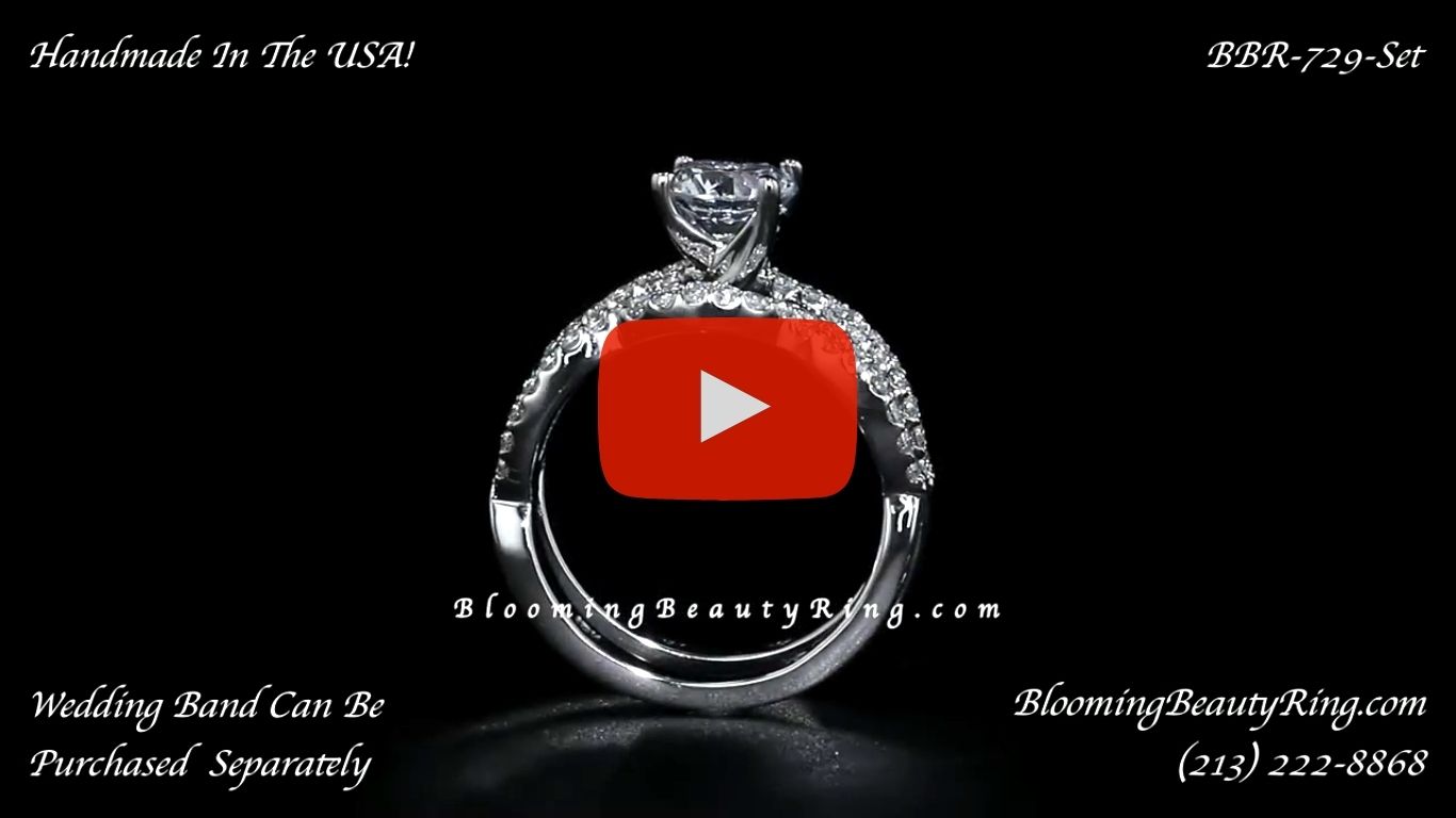 .70 ctw. Diamond Engagement Ring Set bbr729-set standing up video