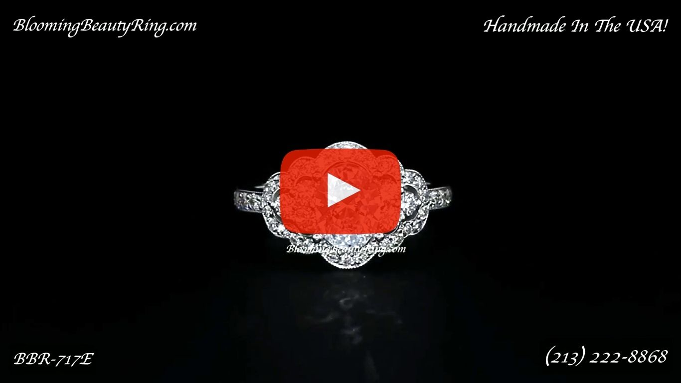 .82 ctw. Diamond Engagement Ring BBR-717E laying down video