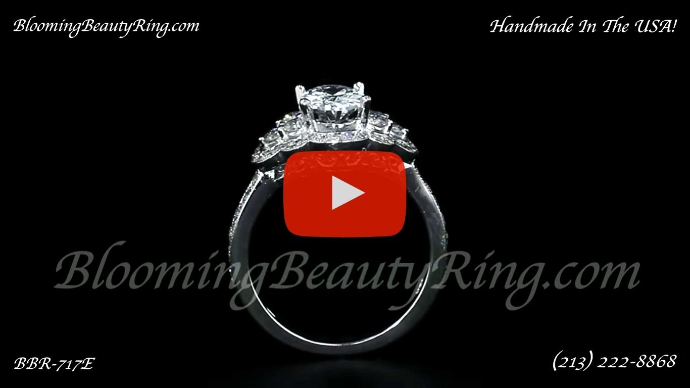 .82 ctw. Diamond Engagement Ring BBR-717E standing up video