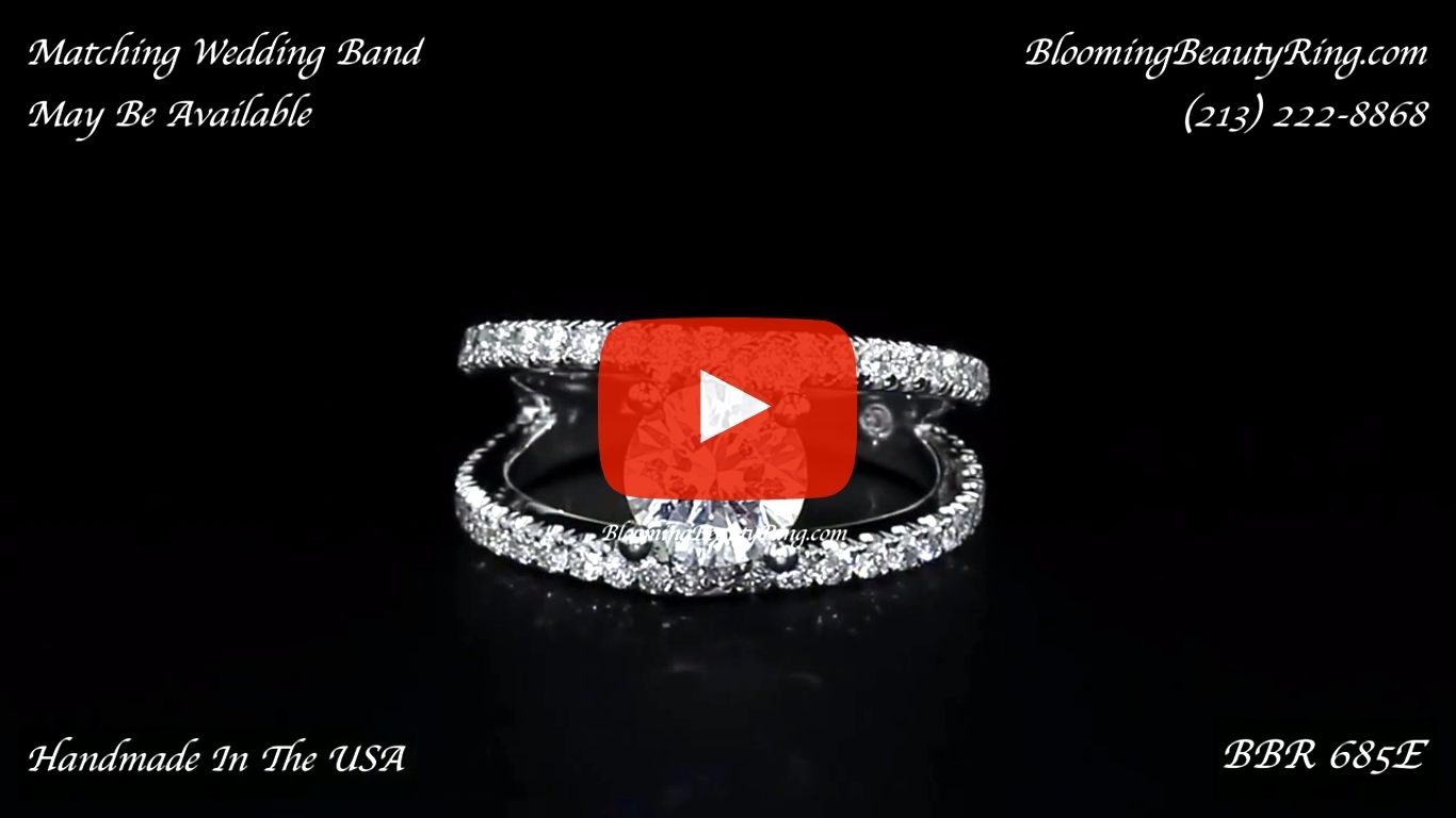 .82 ctw. Diamond Engagement Ring BBR685E laying down video
