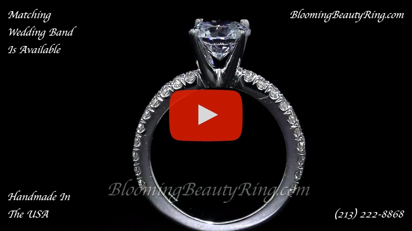 .82 ctw. Diamond Engagement Ring bbr714E standing up video