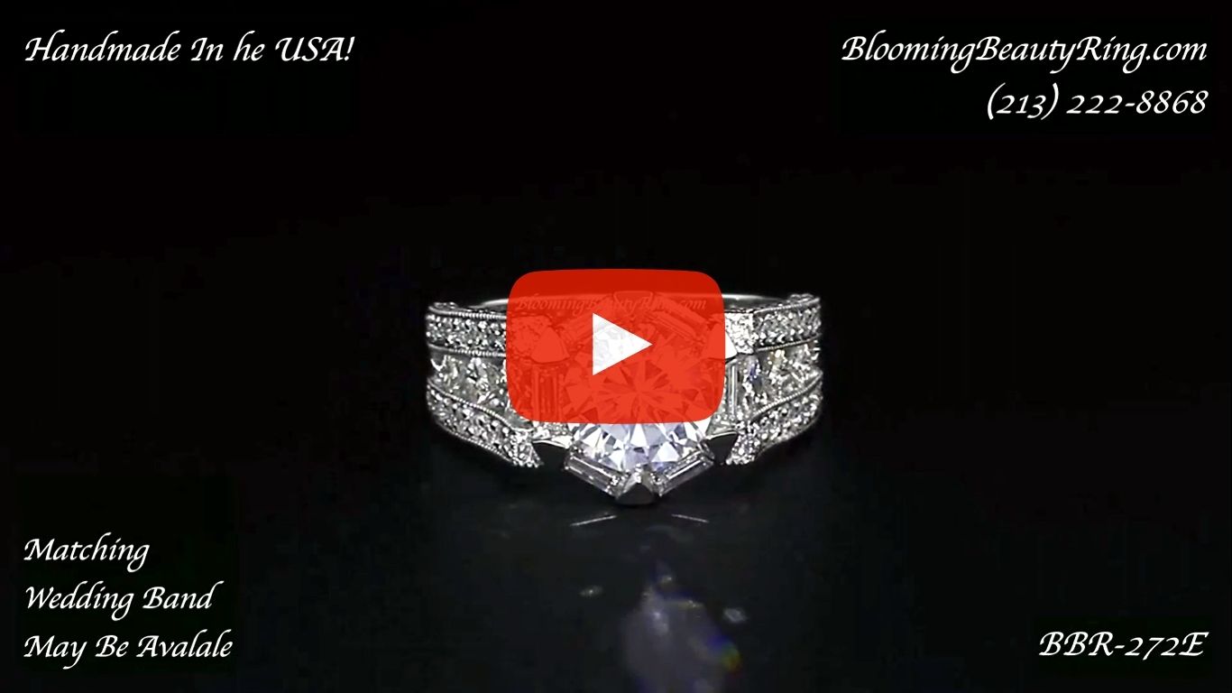 Engagement Ring – BBR-272E laying down video