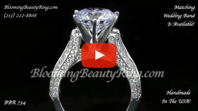 1.80ctw Diamond Engagement Ring BBR-734E standing close up video
