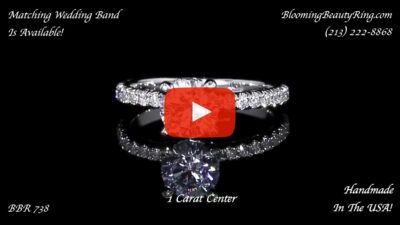 .50 ctw Diamond Engagement Ring BBR-738E laying down video