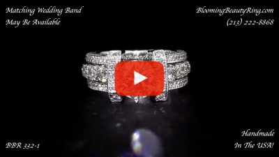 Stunning Handmade Diamond Engagement Ring BBR332-1